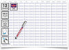 Wandkalender A1 594 x 841 mm blau grau abwischbar Dauerkalender
