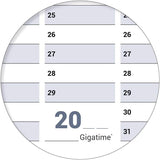Wandkalender A1 594 x 841 mm blau grau abwischbar für Büro