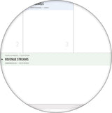 Wandkalender B0 1000 x 1414 mm blau grau für Startup Planung