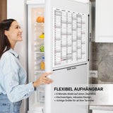 Jahreskalender 2027 DIN B2 50 x 70 cm, Hochformat, beidseitig bedruckt, 14 Monate beschreibbar – Familienplaner & Büroplaner