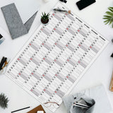 Jahreskalender 2027 DIN B2 50 x 70 cm, Hochformat, beidseitig bedruckt, 14 Monate beschreibbar – Familienplaner & Büroplaner
