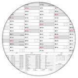 Jahreskalender 2027 A0 14 Monate gerollt 250 g Papier