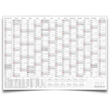 Jahreskalender 2027 B1 14 Monate gerollt 250 g Papier